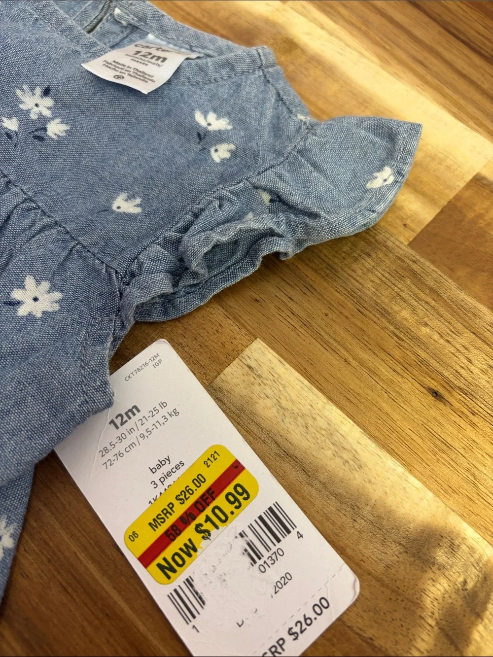 Carter's Blue Floral Casual Dress
